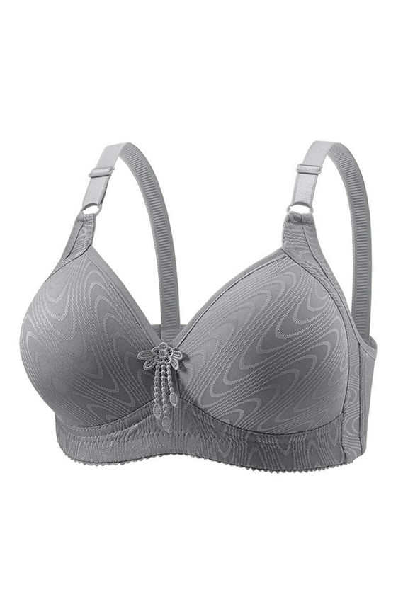 Womens Full Support Bras, Plus Size Push Up Bra for Women Hide Back Fat Smoothing Bra Full Coverage Seamless Underwire T-Shirt Bra L-3XL