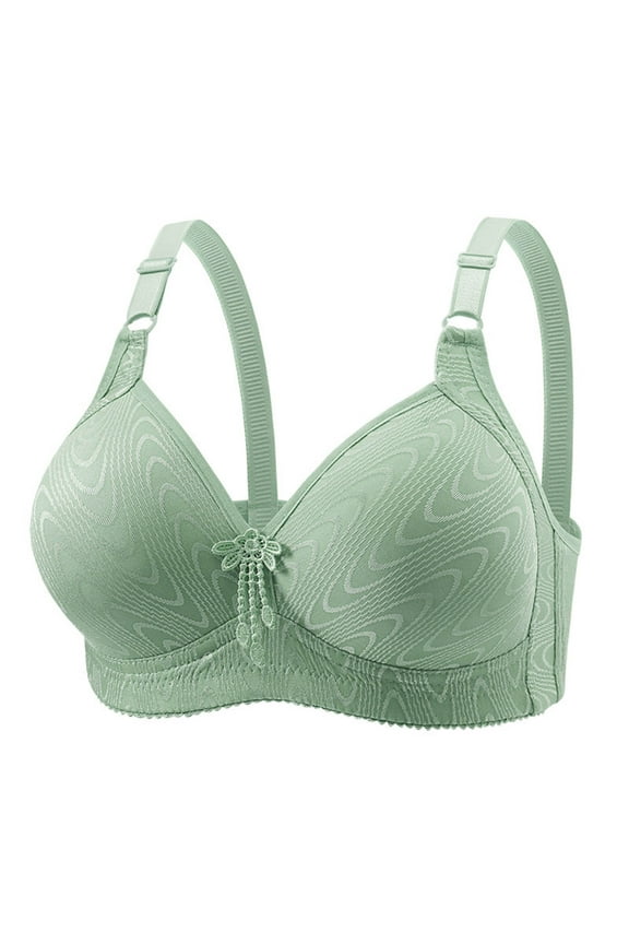 Womens Full Support Bras, Plus Size Push Up Bra for Women Hide Back Fat Smoothing Bra Full Coverage Seamless Underwire T-Shirt Bra L-3XL