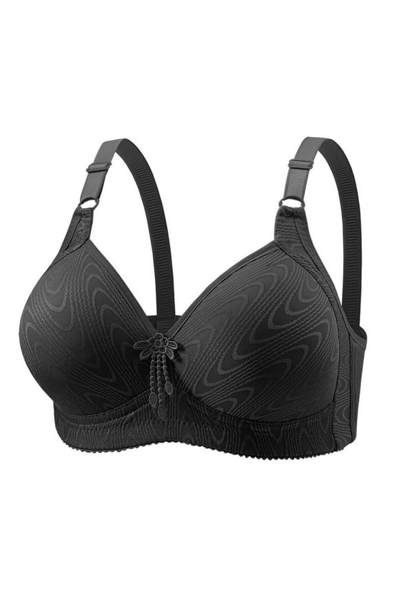 Womens Full Support Bras, Plus Size Push Up Bra for Women Hide Back Fat Smoothing Bra Full Coverage Seamless Underwire T-Shirt Bra L-3XL