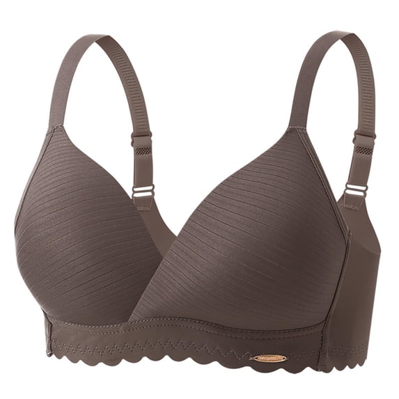 Womens Full Support Bras, Push Up Bra for Women Hide Back Fat Smoothing Bra Full Coverage Seamless Underwire T-Shirt Bra Mothers Day Gifts