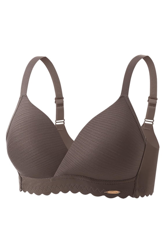 Womens Full Support Bras, Push Up Bra for Women Hide Back Fat Smoothing Bra Full Coverage Seamless Underwire T-Shirt Bra Mothers Day Gifts