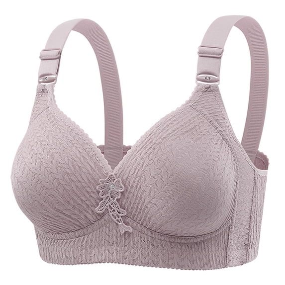 Womens Full Support Bras, Sexy Lace Bras for Women with Underwire Wireless Bras - Seamless Push Up Full Coverage Bralettes Comfortable Everyday Bra S-3XL Womens Bras Clearance under $5