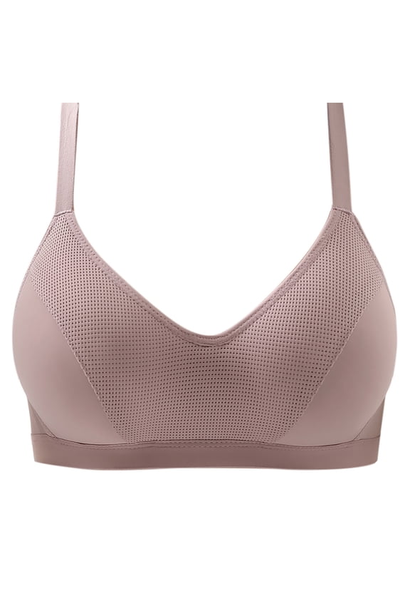 Womens Full Support Bras, Wireless Bras for Women Push Up Bras Womens Ribbed Seamless Bras No Underwire Comfort Bralettes Full Coverage Everyday Bra L-3XL