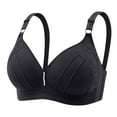 thumbnail image 1 of Womens Full Support Bras, Womens Seamless Bras No Underwire Push Up V Neck Wireless Bralettes with Soft Support Full Coverage Floral Lace Bra S-3XL, 1 of 3
