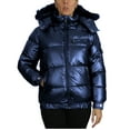 thumbnail image 1 of Womens Full Zip Heavyweight Bubble Jacket With Detachable Fur Hood (S-XL), 1 of 4