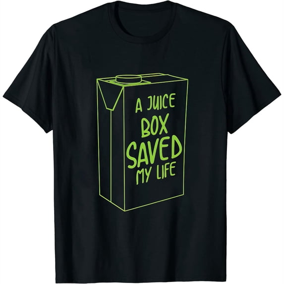 Womens Funny A Juice Box Saved My Life | Cool Diabetic Warrior Gift T-Shirt