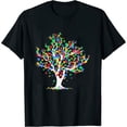 thumbnail image 1 of Womens Funny ASD Supporter Tree Of Life Autism Awareness Month Gift T-Shirt Black Medium, 1 of 5