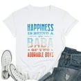 thumbnail image 1 of Womens Funny Arabic Dad Baba of two Boys Arab Best Baba Ever Retro T-Shirt White X-Large, 1 of 5