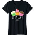 thumbnail image 1 of Womens Funny Baking Cupcake Queen T-Shirt, 1 of 3