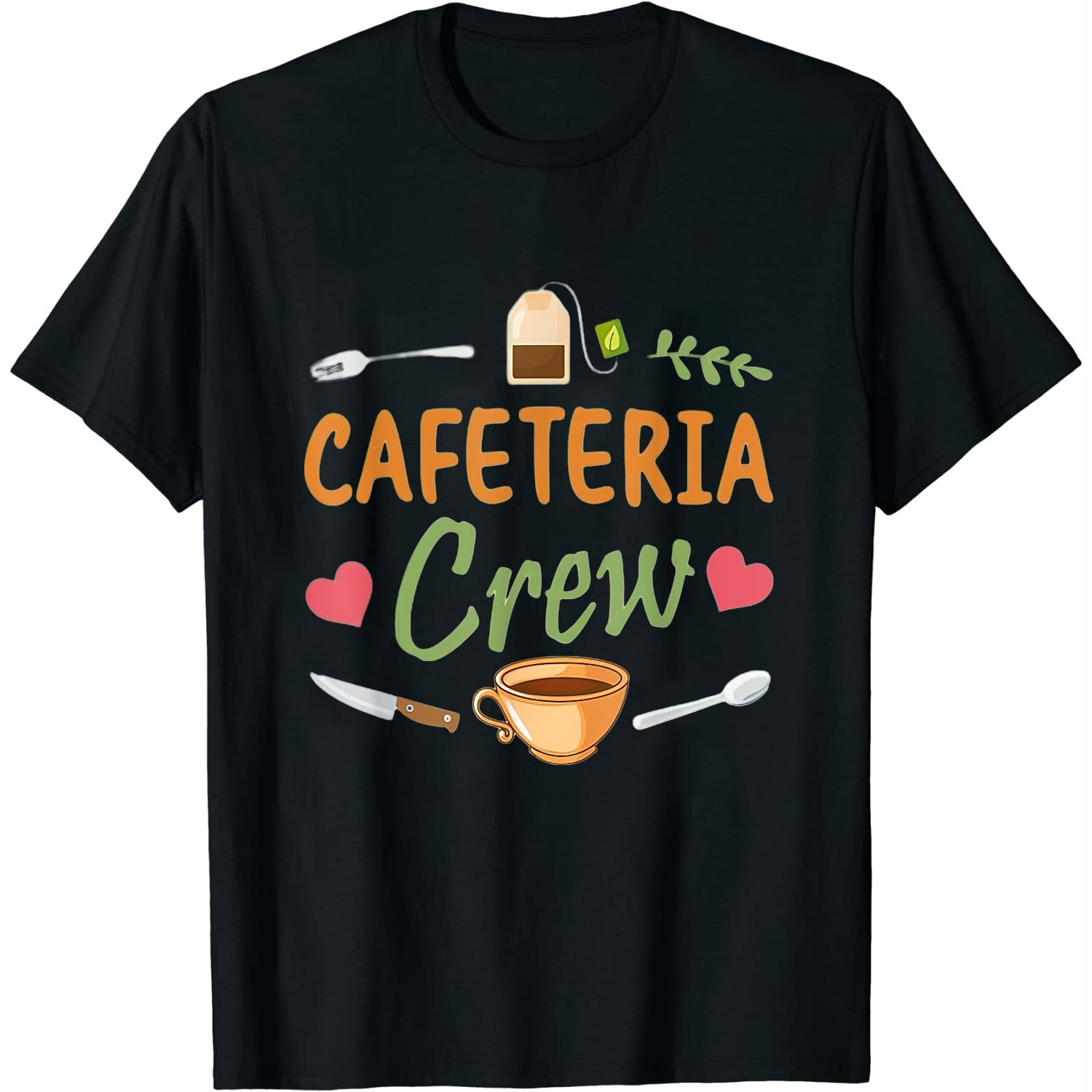Womens Funny Cafeteria Crew School Lunch Lady Squad Food Service T