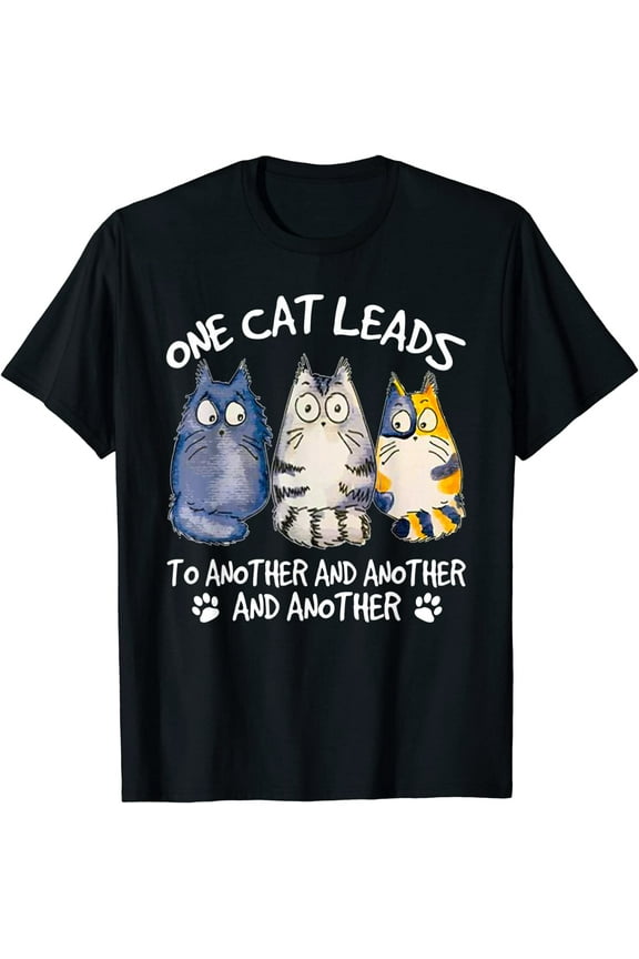 Womens Funny Cat Design Cat Lovers Kittens Hangover T-Shirt Black Tee