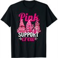 thumbnail image 1 of Womens Funny Gnomies Support Squad Breast Cancer Awareness Month T-Shirt Black 2X-Large, 1 of 5