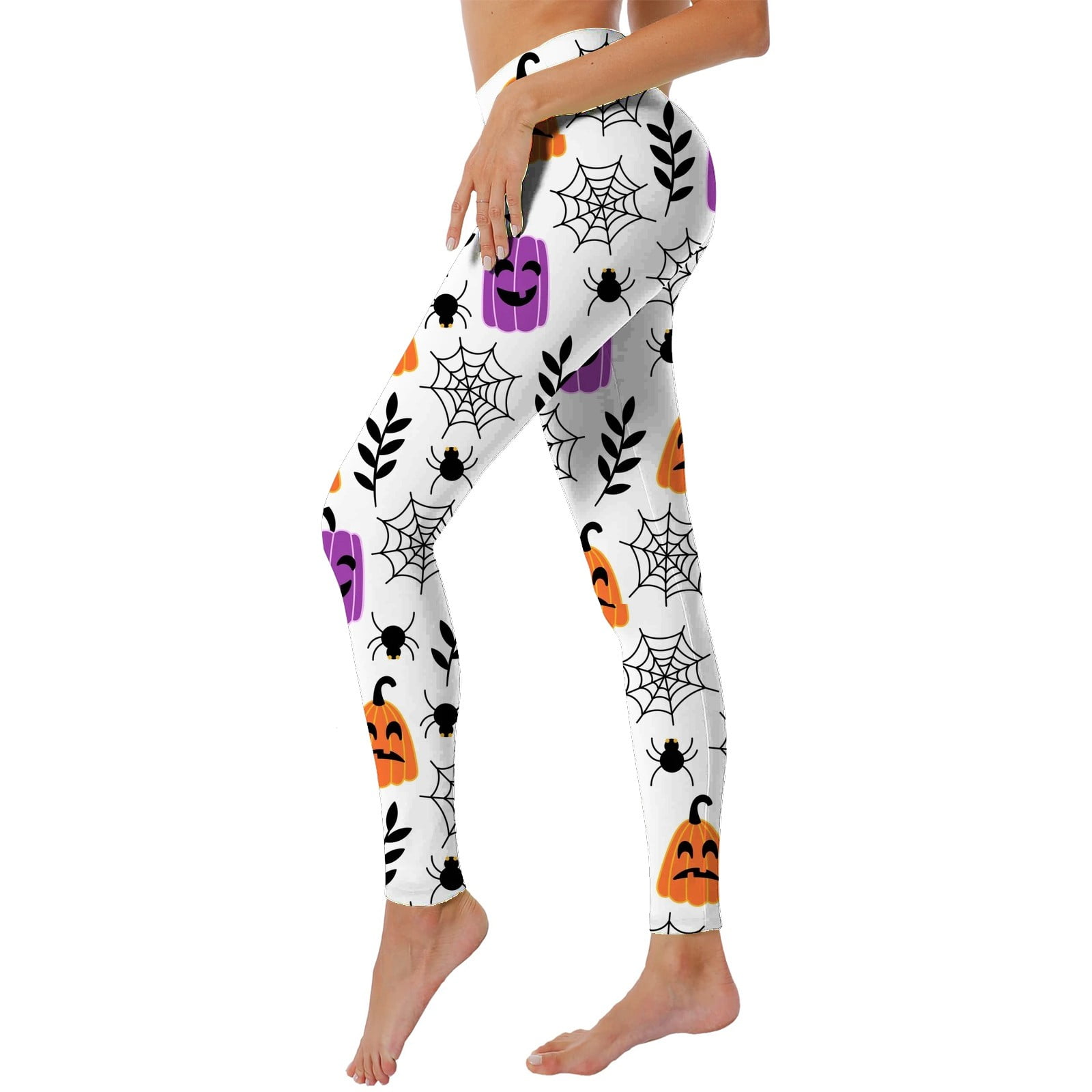 Womens Funny Graphic Leggings Holiday Printed Party Costume High