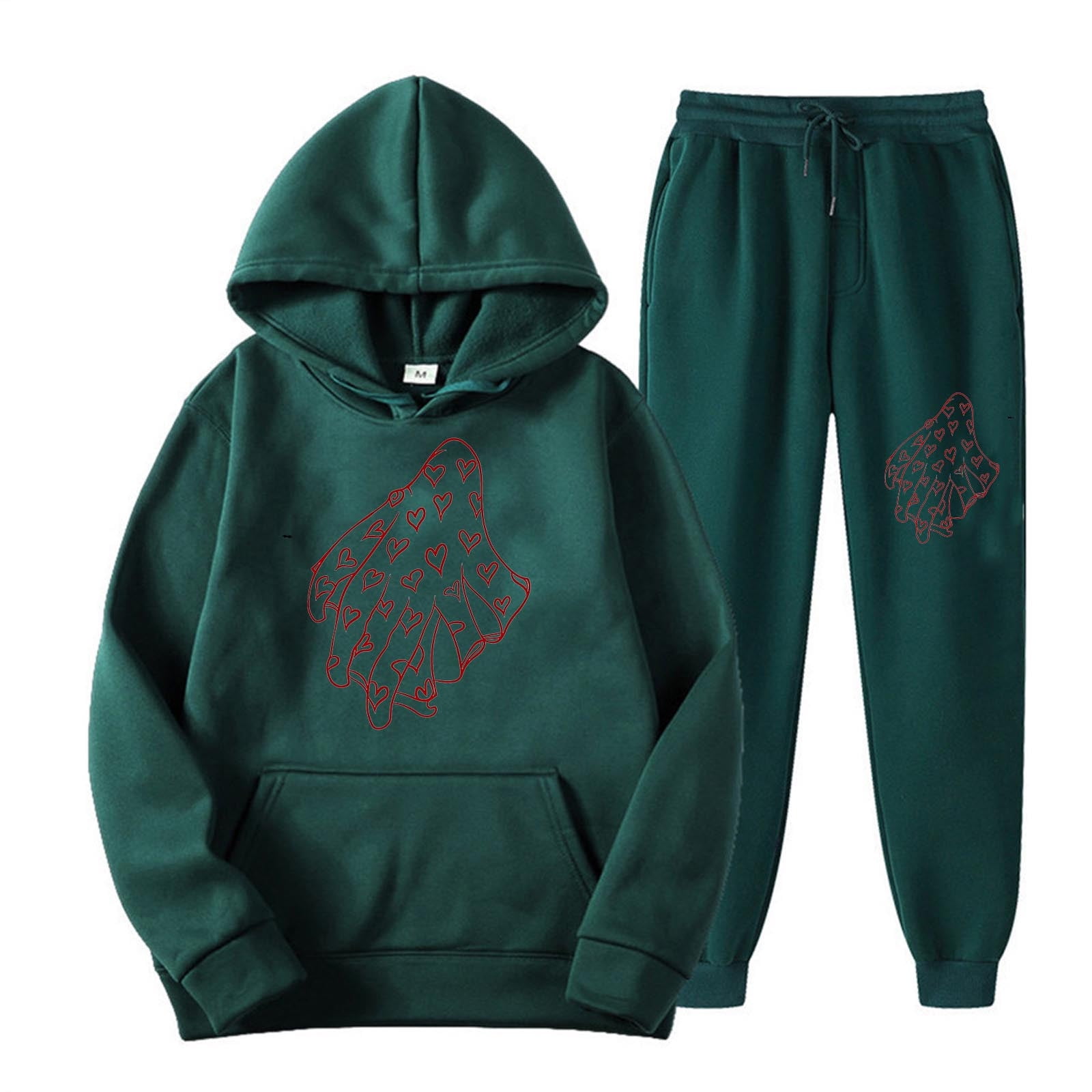 Womens Funny Graphic Tracksuit Sets Pullover Hoodie Sweatshirt Matching Jogging Sweatsuits 2 Piece Lounge Outfits Walmart
