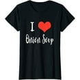 thumbnail image 1 of Womens Funny Heart Graphics Tshirt I Love Onion Soup Casual Short Sleeve Tops Black 4X-Large, 1 of 4