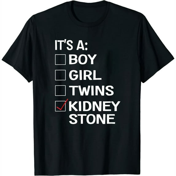 Womens Funny Kidney Stone Meme - Urology Joke Pain Survivor T-Shirt Black