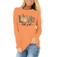 thumbnail image 1 of Womens Funny Long Sleeve Halloween Thanksgiving Fall Pumpkin T-Shirts Graphic Tee Tops, 1 of 1