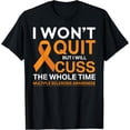 thumbnail image 1 of Womens Funny MS Orange Ribbon Multiple Sclerosis Awareness T-Shirt, 1 of 4