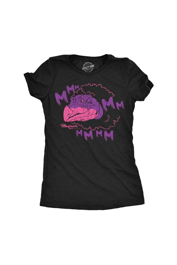 Womens Funny Mmm Skesis T-Shirt - Sarcastic Jim Henson's Dark Crystal Movie Tee for Ladies - Official Vintage Tshirt Womens Graphic Tees