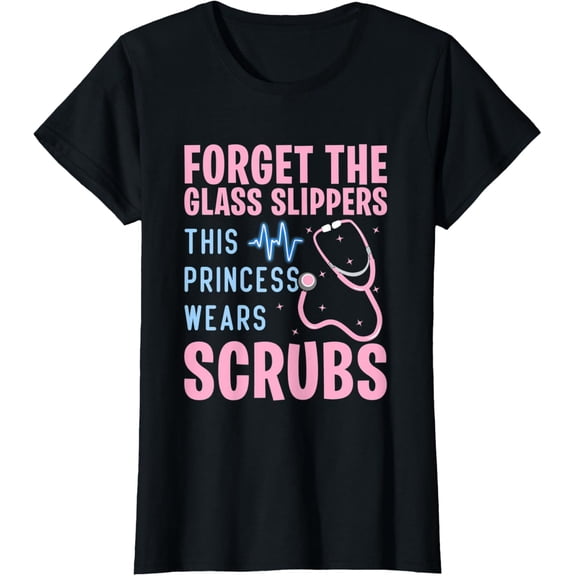 Womens Funny Nurse Art For Women Girls RN Week Medical Caregiver T-Shirt