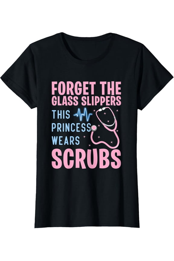 Womens Funny Nurse Art For Women Girls RN Week Medical Caregiver T-Shirt