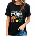 thumbnail image 1 of Womens Funny Sarcastic Gay Lesbian Pride Flag Lgbtq Quote T-Shirt Black 2XL, 1 of 5