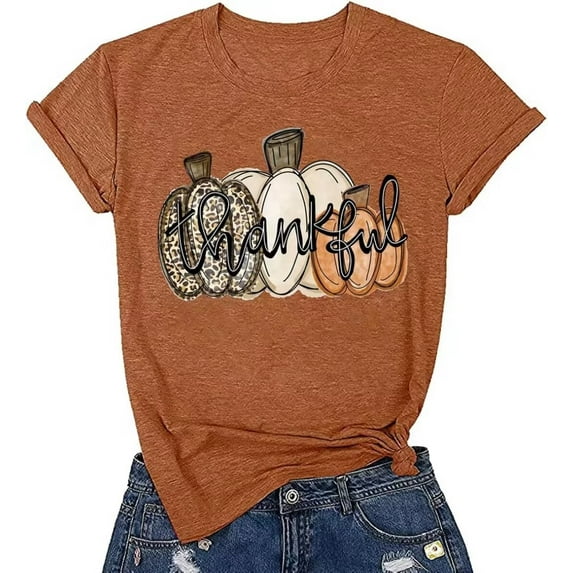 Womens Funny Short Sleeve Heart Halloween Thanksgiving Fall T-Shirts Graphic Tee Tops