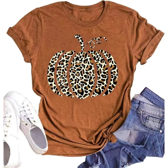 Womens Funny Short Sleeve Heart Halloween Thanksgiving Fall T-Shirts Graphic Tee Tops