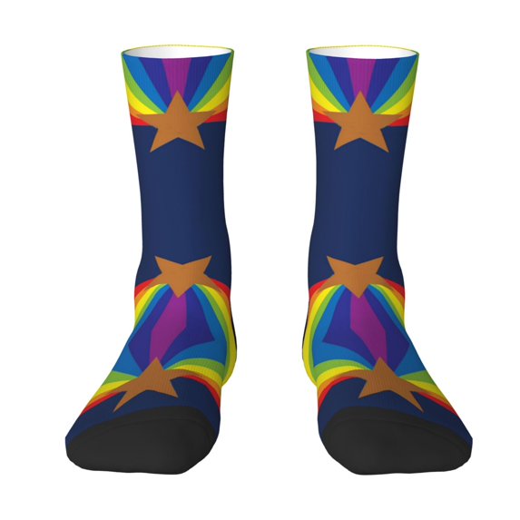 Womens Funny Socks Arizona Flag Gay Pride Printed Patterned Socks Novelty Socks