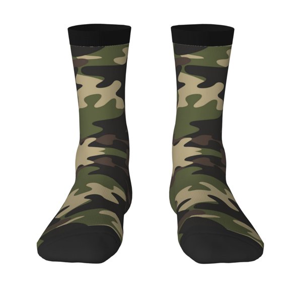 Womens Funny Socks Camouflage Print Pattern Printed Patterned Socks Novelty Socks