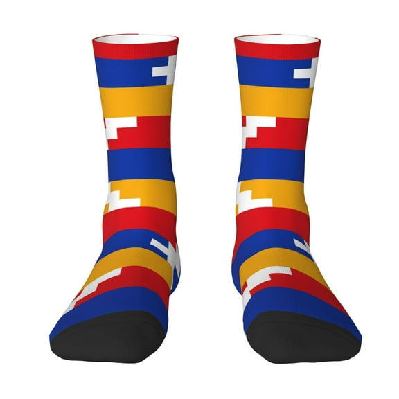 Womens Funny Socks Flag Of Artsakh Printed Patterned Socks Novelty Socks