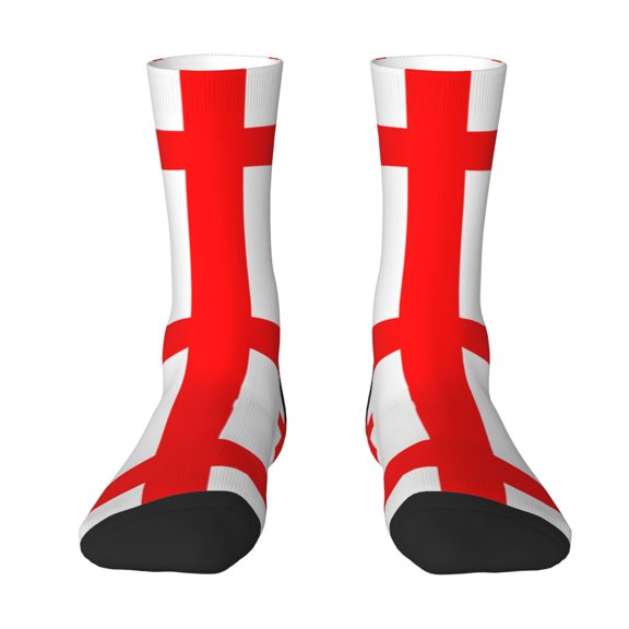 Womens Funny Socks Georgian Flag Printed Patterned Socks Novelty Socks