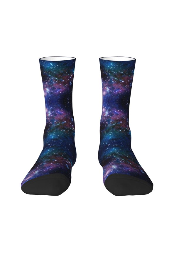 Womens Funny Socks Space Galaxy Printed Patterned Socks Novelty Socks