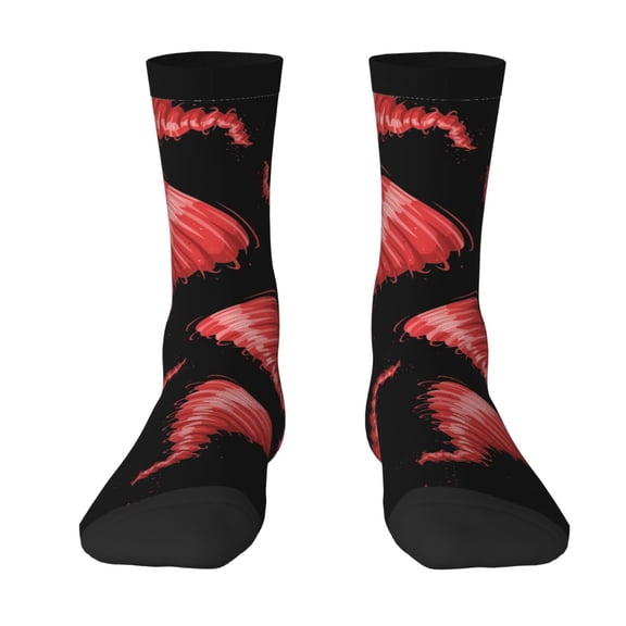 Womens Funny Socks Tornado Printed Patterned Socks Novelty Socks