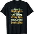 thumbnail image 1 of Womens Funny Some Bartender Have Professional Mixologist Bartending T-Shirt Black Small, 1 of 5