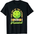 thumbnail image 1 of Womens Funny Stay Out Of The Kitchen Play Pickleball T-Shirt Black 3X-Large, 1 of 5