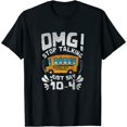 thumbnail image 1 of Womens Funny Stop Talking to the Bus-Driver School Bus Design T-Shirt Black X-Large, 1 of 5