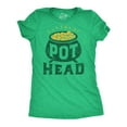 thumbnail image 1 of Womens Funny T Shirt Pot Head St Patricks Day Sarcastic Tee for Ladies Womens Graphic Tees, 1 of 9