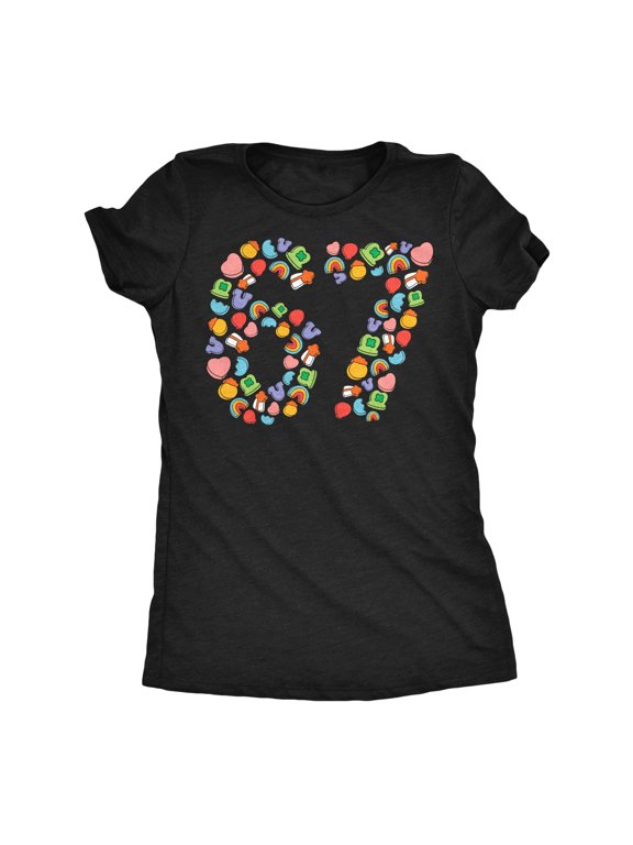 Womens Funny T Shirts 6 7 Charms Sarcastic St Patricks Day Meme Tee For Ladies Womens Graphic Tees