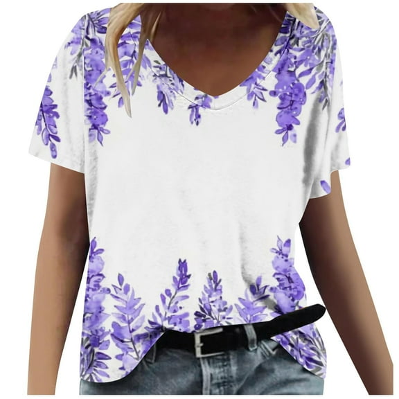 Womens Funny T Shirts Adult Humor Old Summer Graphic Tees for Women 2025 Trendy Womens Summer Tops Casual Linen Hawaiian Shirts Blue