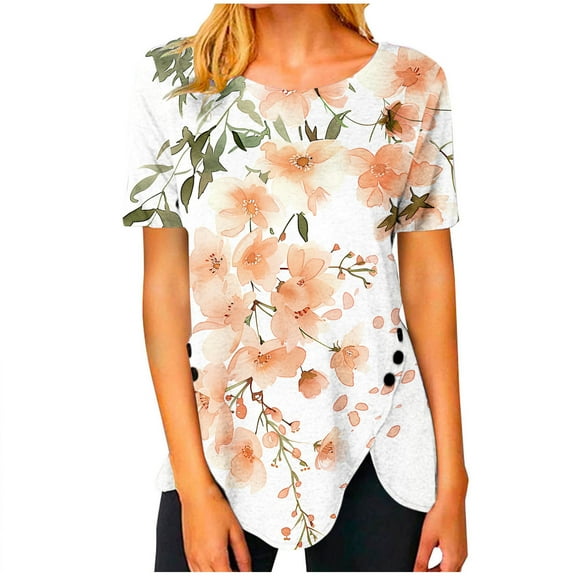 Womens Funny T Shirts Adult Humor Short Sleeve Button Up Shirts for Women Cropped White Summer Tops Y2K My Orders Past Orders