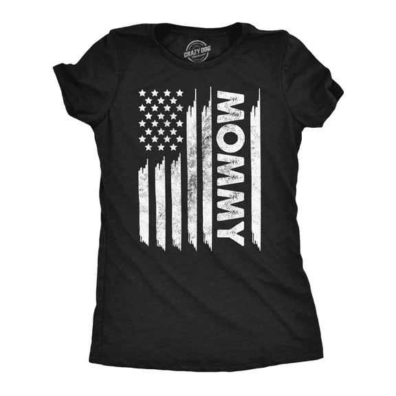 Womens Funny T Shirts American Flag Mommy Sarcastic Fourth Of July for Ladies Womens Graphic Tees