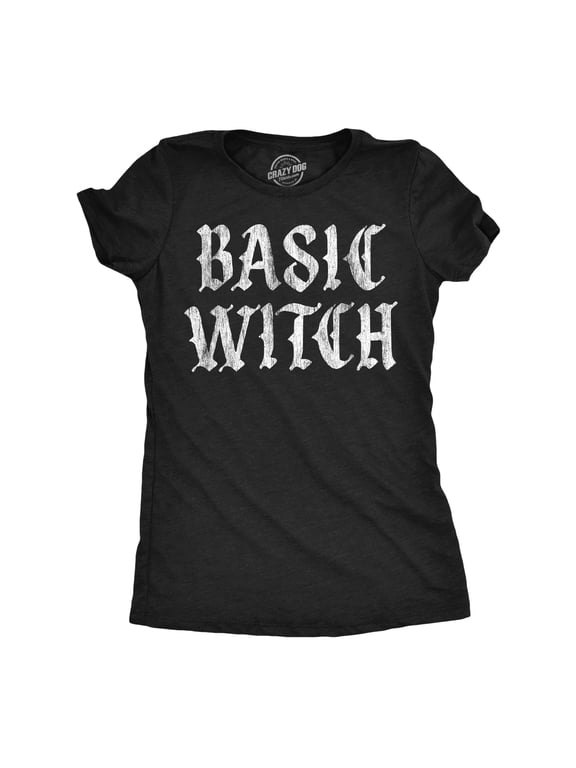 Womens Funny T Shirts Basic Witch Halloween Tee For Ladies Womens Graphic Tees