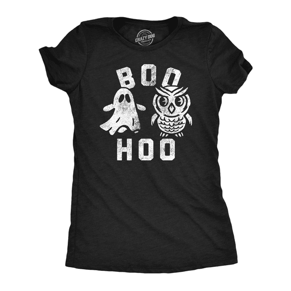 Womens Funny T Shirts Boo Hoo Sarcastic Halloween Ghost Graphic Tee for Ladies Womens Graphic Tees