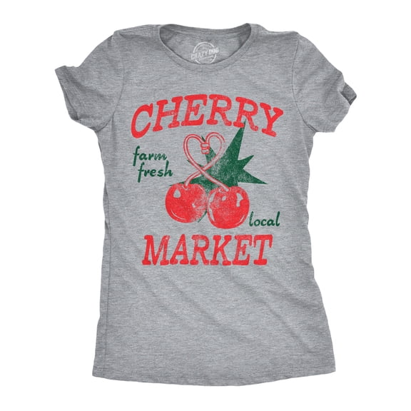Womens Funny T Shirts Cherry Market Sarcastic Graphic Novelty Tee For Ladies Womens Graphic Tees