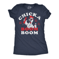 thumbnail image 1 of Womens Funny T Shirts Chicka Boom Boom Sarcastic Fourth Of July Graphic Novelty Tee for Ladies Womens Graphic Tees, 1 of 7