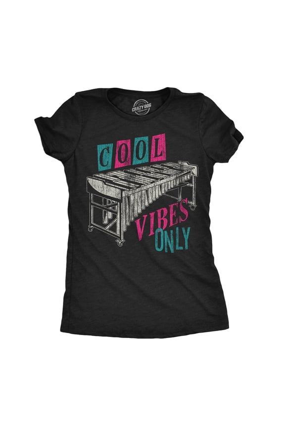 Womens Funny T Shirts Cool Vibes Only Sarcastic Music Graphic Tee for Ladies Womens Graphic Tees