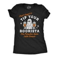 thumbnail image 1 of Womens Funny T Shirts Dont Forget To Tip Your Boorista Sarcastic Halloween Graphic Novelty Coffee Tee For Ladies Womens Graphic Tees, 1 of 9