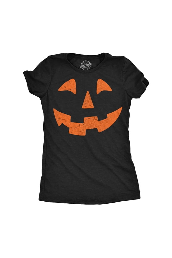 Womens Funny T Shirts Giant Jack O Lantern Face Sarcastic Halloween Graphic Novelty Tee For Ladies Womens Graphic Tees