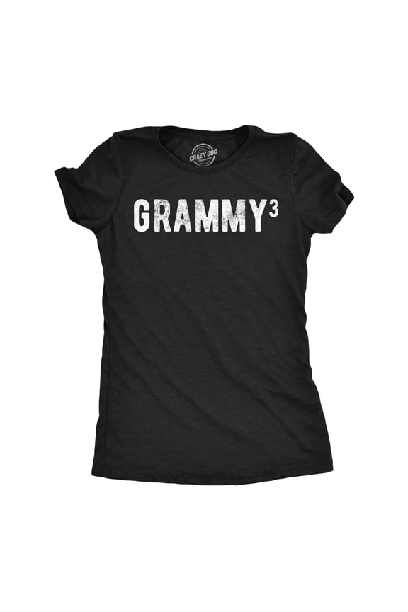 Womens Funny T Shirts Grammy To The Third Sarcastic Family Tee For Ladies Womens Graphic Tees